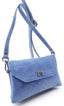 BOLSITO BANDOLERA PIEL CREMALLERA Y SOLAPA TACHAS 20X13 AZ | CARAMELO