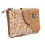 Cartera Piel Grulla Napa Camel 12,5x9 cm