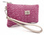 Monedero Napa Rafia Degrade Fuxia Caramelo