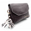 MONEDERO PIEL ATHENE CON ADORNO FLECOS SOLAPA NEGRO | CARAMELO | 1 UNIDAD | 822860196