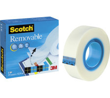 CINTA ADHESIVA INVISIBLE SCOTCH REMOVIBLE 19X33 | 1 UNIDADES | (SCOTCH)