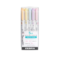 Rotulador Mildliner Doble Punta Gentle 5 Colores Surtidos | Zebra Pen | Pack 1 Unidades