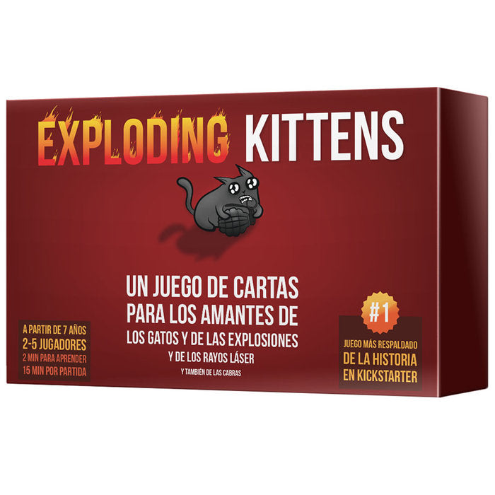 JUEGO DE MESA EXPLODING KITTENS | ASMODEE JUEGOS | 1 UNIDAD | 810083040356