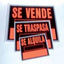 Cartel fluorescente 70x50 cm Naranja Euroseñal