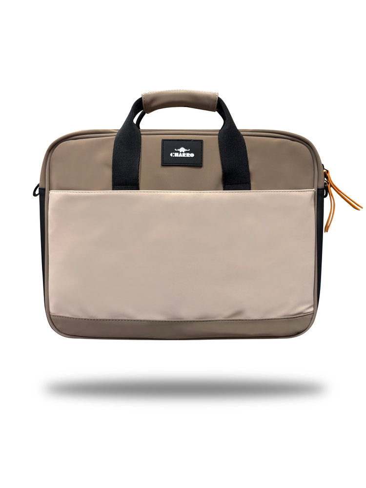 PORTAORDENADOR UNISEX CHARRO WORK TAUPE | CLAVE DE SOL BAGS S,L