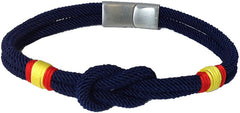 PULSERA DE CORDON CON NUDO MARINO BANDERA ESPAÑA CIERRE ACE | TRAVEL FANTASY | 1 UNIDAD | 3005210000892