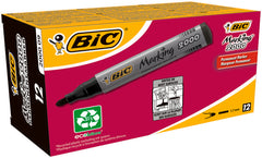 Rotulador Bic 2000 Permanente Conico Negro Ecolutions | Bic | Pack 12 Unidades