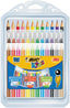 Estuche 36 Piezas: 12 Lapices,12 Rotuladores,12 Plastidecor