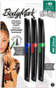 Blister 3 marcadores bodymark Old Sxhool + 2 plantillas para tatuajes