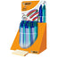 Exp 30 Bolígrafos Bic 4 Colores Smooth Gradient Verde/Azul Punta 1 mm