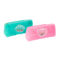 PORTATODO SIMPLE TRIANGULAR PELUCHE CORAZON BRILLO SURT, | VIQUEL DISEÑO