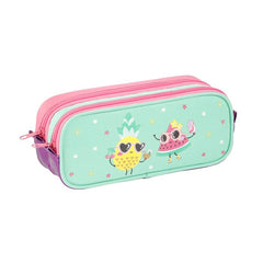 PORTATODO DOBLE FRUIT PARTY 22X9X7CM POLIESTER+ PVC | VIQUEL DISEÑO