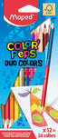 LAPIZ MAPED COLOR'PEPS DUO 12 UDS 24 COLORES | 1 UNIDADES | (MAPED)