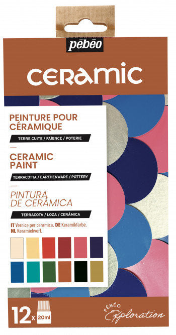 PINTURA CERAMIC 20 ML 12 COLORES SURTIDOS | PEBEO | 1 UNIDAD | 3167867574512