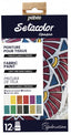 Pintura Setacolor Moire 20 ml 12 Colores Surtidos PEBEO