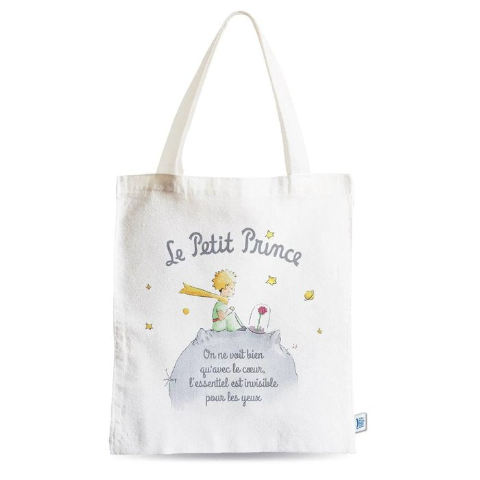 BOLSA DE TELA EL PRINCIPITO BLANCA PLANETA | ENESCO