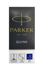 CARTUCHO LARGO TINTA PARKER AZUL NEGRO B/5 | 1 UNIDADES | (PARKER)
