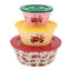 Set 3 Bowls fiambreras con tapa ramo de flores DERRIERE LA PORTE