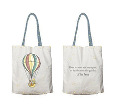 BOLSA DE TELA CON ASAS EL PRINCIPITO GLOBO | KIUB