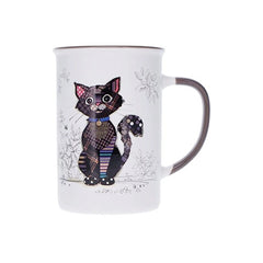 TAZA 360 ML GATO NEGRO KOOK | KIUB | ENVASE 4 UDS. UNIDAD | 3700572793269