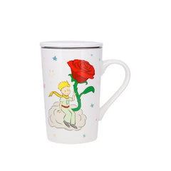 TAZA CON TAPA + INFUSOR XL 435 ML EL PRINCIPITO ROSA | KIUB PRINCIPITO | 1 UNIDAD | 3700572800202