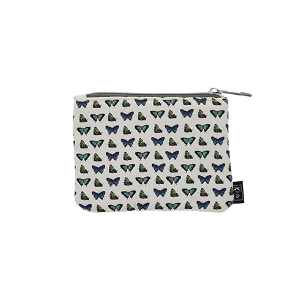 MONEDERO CON CREMALLERA MARIPOSAS AZULES PEQUEÑAS | KIUB | 1 UNIDAD | 3700572810690
