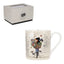 Taza Porcelana Gatos Bicicleta 280 ml KIUB con Caja Regalo