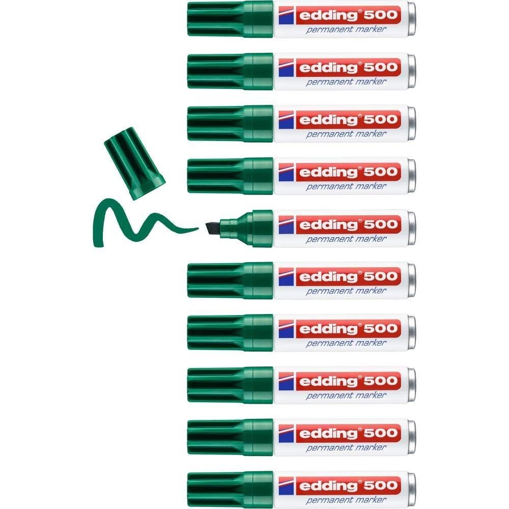 Rotulador Edding 500 Verde | Edding | Pack 10 Unidades