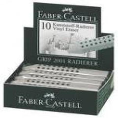 GOMAS TRIANGULAR BLANCA FABER GRIP 2001 | 10 UNIDADES | (FABER CASTELL)