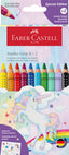 LAPIZ JUMBO FABER 8+2 COLORES SURTIDO UNICORNIO | 1 UNIDADES | (FABER CASTELL)