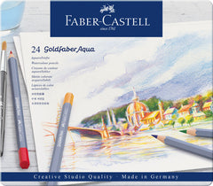 LAPIZ FABER GOLDFABER ACUARELABLE 24 COLORES ESTUCHE METAL | 1 UNIDADES | (FABER CASTELL)