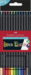 Lápices de colores Faber-Castell Black Edition pack 12