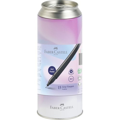 Rotulador Faber Castell Bote Metal 15 Colores | Faber Castell | Pack 1 Unidades