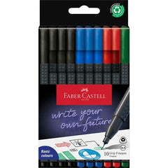 Rotulador Faber Castell Grip Finepen Office 10 Colores | Faber Castell | Pack 1 Unidades