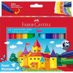 Rotulador Faber Castell Jumbo 12 Colores Surtidos | Faber Castell | Pack 1 Unidades