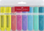 Estuche 8 marcadores fluorescentes texliner 46 faber-castell colores surtidos