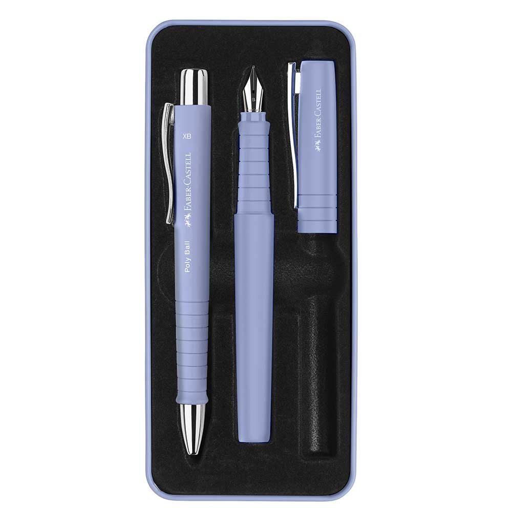 JUEGO BOLIGRAFO + PLUMA FABER XB IRIS PALIDO | 1 UNIDADES | (FABER CASTELL)