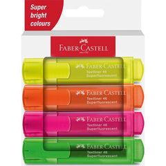 Marcador Faber Castell Textliner 46 4 Colores Surtido | Faber Castell | Pack 1 Unidades
