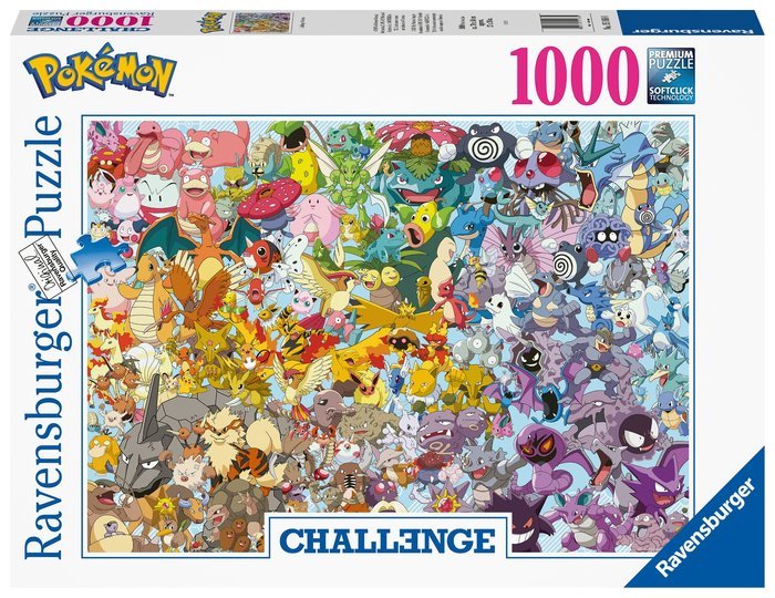 PUZZLE RAVENSBURGER 1000PZ CHALLENGE PUZZLE POKEMON | RAVENSBURGER PUZZLES | 1 UNIDAD | 4005555004608