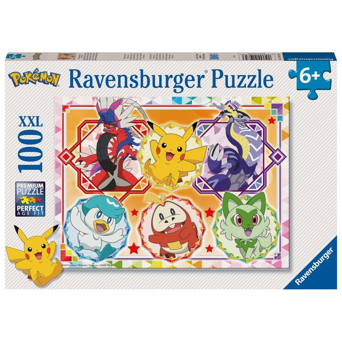 PUZZLE 100 PIEZAS XXL POKEMON | RAVENSBURGER PUZZLES | 1 UNIDAD | 4005555010753