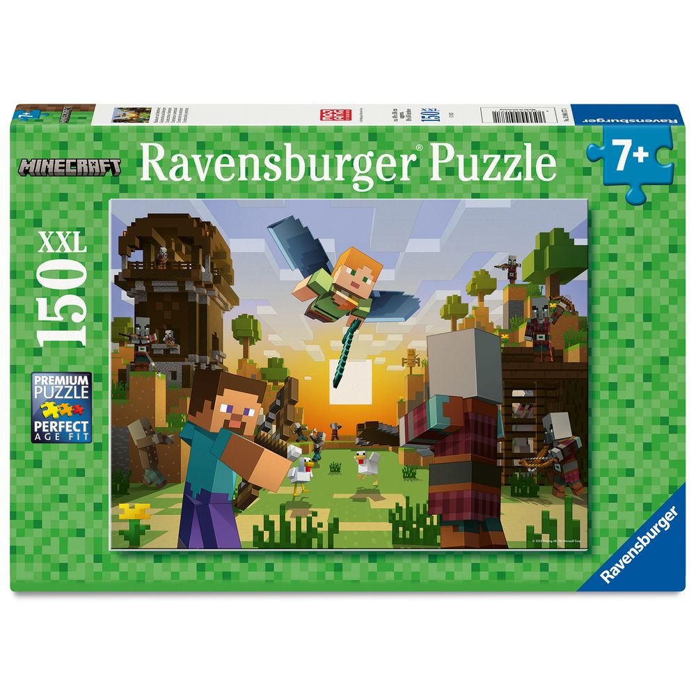 PUZZLE 150 PIEZAS XXL MINECRAFT | RAVENSBURGER PUZZLES | 1 UNIDAD | 4005555041771