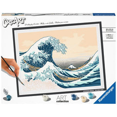 JUEGO PINTAR POR NUMEROS CREART HOKUSAI GRAN OLA KANAGAWA | RAVENSBURGER GAMES | 1 UNIDAD | 4005556236909