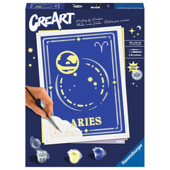 JUEGO PINTAR POR NUMEROS CREART TREND D ZODIAC ARIES | RAVENSBURGER GAMES | 1 UNIDAD | 4005556237364