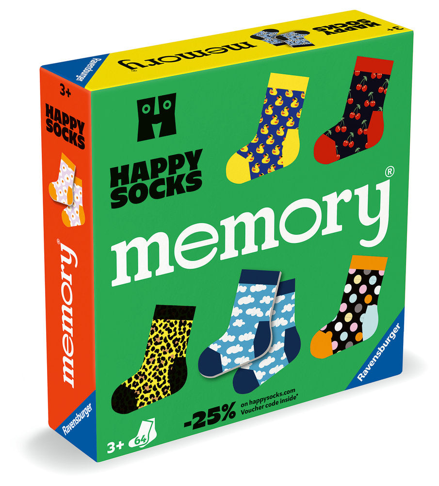 JUEGO MEMORY HAPPY SOCKS | RAVENSBURGER GAMES | 1 UNIDAD | 4005556247028