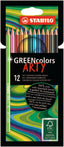 Lapiz Stabilo Greencolors Arty 12 Colores Surtidos | Stabilo | Pack 1 Unidades