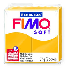 PASTILLA 57GRS FIMO SOFT AMARILLO | 6 UNIDADES | (FIMO)