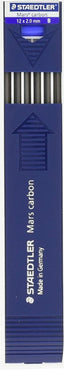 Minas 2 mm Mars Carbon Staedtler para dibujo y escritura