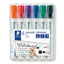 Estuche 6 rotuladores lumocolor whiteboard 351 colores básicos