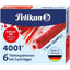 Cartucho de Tinta Rojo Pelikan 4001 TP6 para Tinteros