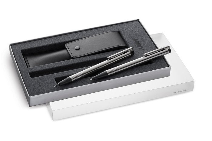 JUEGO BOLIGRAFO Y PORTAMINAS BRUSHED 105/205 CROMADO MATE | 1 UNIDADES | (LAMY)